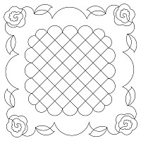 rose frame and grid 1